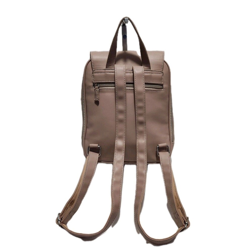 David Jones Paris Backpack Pink Faux Leather Beautiful Excellent Condition - Picture 4 of 12